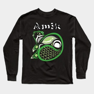 Amik (Beaver) Aromantic Pride Long Sleeve T-Shirt